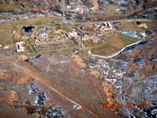 228 8v5. aerial - snowy canyonlands - Colorado hills - Hubbard-Gateway Canyons