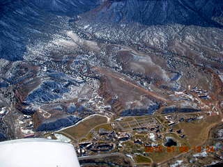 233 8v5. aerial - snowy canyonlands - Colorado hills - Hubbard-Gateway Canyons