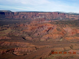 235 8v5. aerial - snowy canyonlands - Colorado hills - Hubbard-Gateway Canyons area