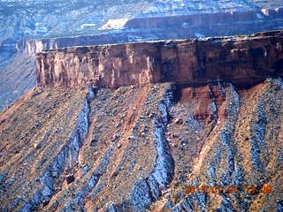 239 8v5. aerial - snowy canyonlands - Colorado hills - Hubbard-Gateway Canyons area