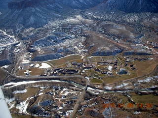 242 8v5. aerial - snowy canyonlands - Colorado hills - Hubbard-Gateway Canyons