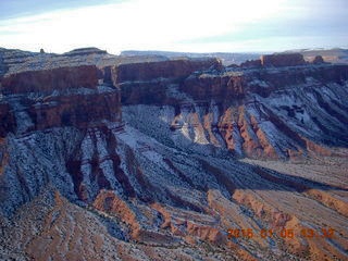 244 8v5. aerial - snowy canyonlands - Colorado hills
