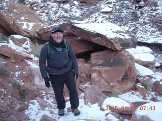 2604 8v6. Porcupine Rim mountain-biking trail hike + Adam (tripod and timer)