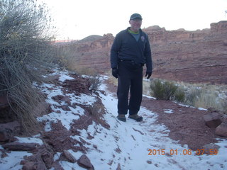 2606 8v6. Porcupine Rim mountain-biking trail hike + Adam (tripod and timer)