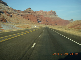 74 8v6. driving from Moab to CNY airport