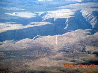 12 8v7. aerial - flight SGU to DVT - Grand Gulch airstrip