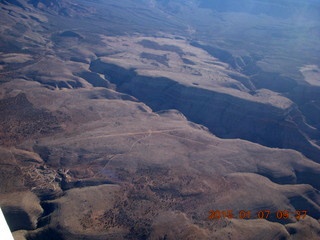 125 8v7. aerial - flight SGU to DVT - Grand Gulch airstrip