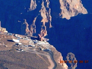 154 8v7. aerial - flight SGU to DVT - grand canyon - Skywalk at Grand Canyon West
