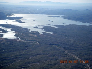 47 8v7. aerial - flight SGU to DVT - Lake Pleasant