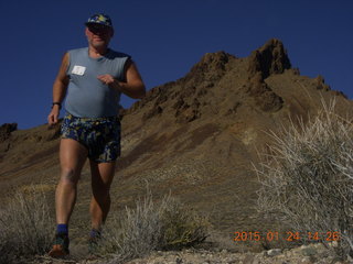 Porcupine Rim mountain-biking trail hike + Adam (tripod and timer)