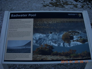Death Valley - Badwater Basin sign