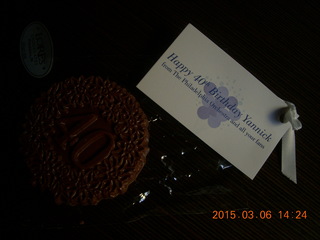 Yannick 40th birthday chocolate