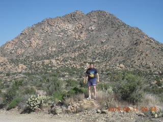 Bagdad run/hike - Neil W on the rocks