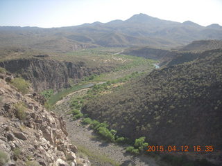 aerial - Hoover Dam and bridge