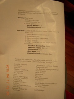 Philadelphia Orchestra - tuba piece and Mahler 5 program