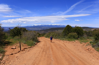 2686 8zw. drive to Calamity Mine - very tough side road - Adam running