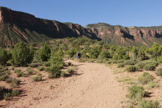126 8zw. drive to Calamity Mine - Adam running (back)