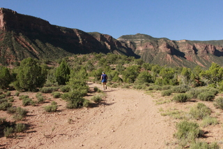 130 8zw. drive to Calamity Mine - Adam running (back)