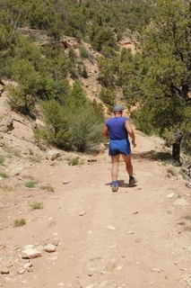 138 8zw. drive to Calamity Mine - difficult side road - Adam running (back)