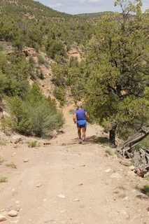 140 8zw. drive to Calamity Mine - difficult side road - Adam running (back)