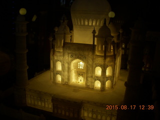 glowing Taj Mahal model