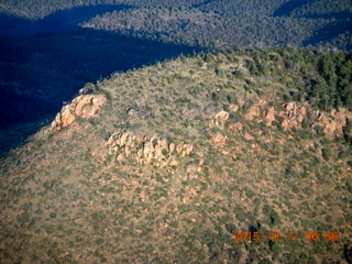 aerial - flying to Buzzard Roost