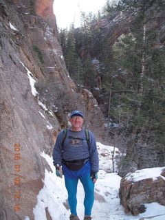 2867 972. Zion National Park - Hidden Canyon hike- Adam