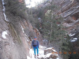 2870 972. Zion National Park - Hidden Canyon hike - Adam