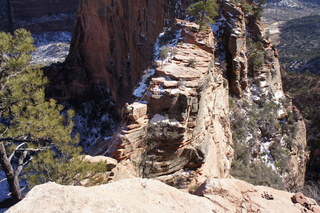 2879 972. Zion National Park - Brad's pictures - Angels Landing hike - Adam at narrow part