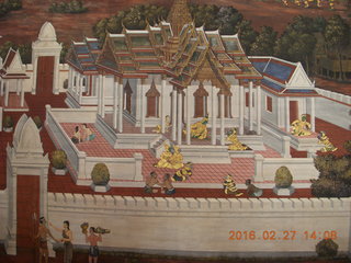 Bangkok - Royal Palace - mural piece