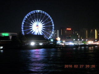 Bangkok dinner boat ride - giant ferris wheel