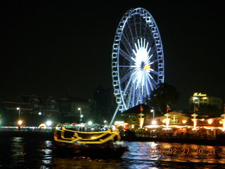 Bangkok dinner boat ride  - giant ferris wheel