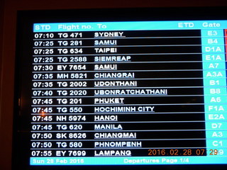 flight schedule