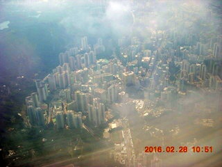 Bangkok Suvarnabhumi Airport - view from airline flight to hkg