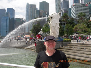 Singapore Merlion and Adam
