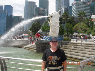 Singapore Merlion and Adam