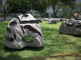 Singapore cool rocks sculpture (reminds me of lathrop trail)