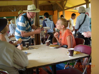 Indonesia tea plantation - fellow who reminds me of Wally in Crocodile Dundee