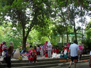Indonesia Bogur Botanical Garden crowds
