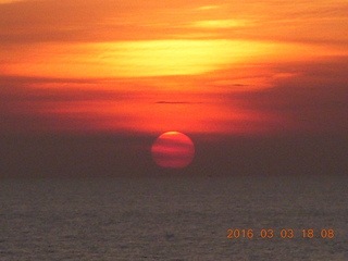 sunset from ship +++