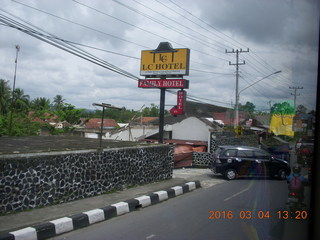 Indonesia - bus ride to Borabudur - coffee stop - Eva Coffee sign
