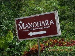 Indonesia - Borobudur sign