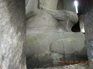 Indonesia - Borobudur temple - Buddha inside bell