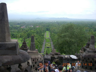 Indonesia - Borobudur temple - entrance path