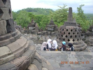 Indonesia - Borobudur temple - people