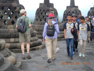 Indonesia - Borobudur temple - kids