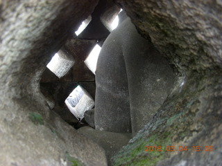 148 994. Indonesia - Borobudur temple - Buddha inside bell