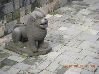 Indonesia - Borobudur temple - lion/dog