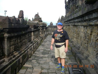 Indonesia - Borobudur temple - exposed bell Buddha