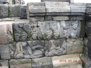 Indonesia - Borobudur temple - Buddhas in the wall